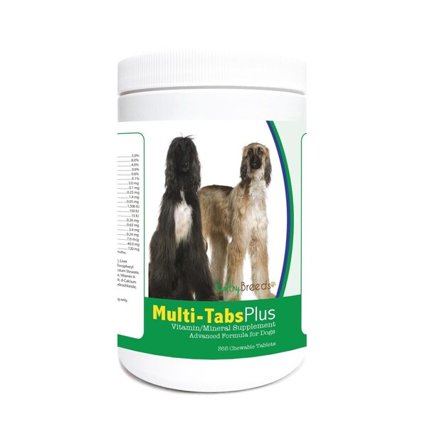 Healthy Breeds Afghan Hound Multi-Tabs Plus Chewable Tablets, 365PK 840235121820 - main